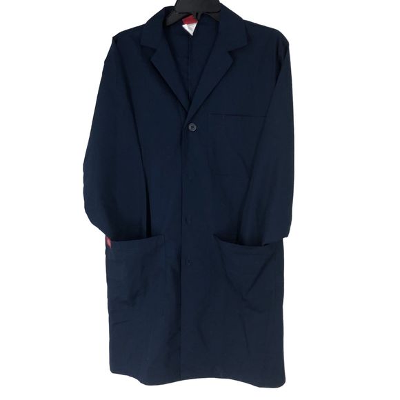 NWOT Dickies Navy Lab Jacket, Button Front, Large Front Pockets SZ XS - Picture 1 of 9